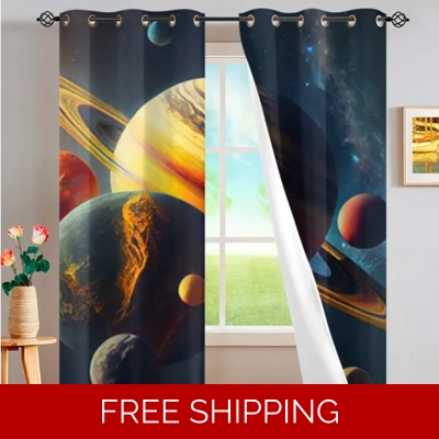 Custom Window Curtains 2 PCS Le Studio Saturn 2